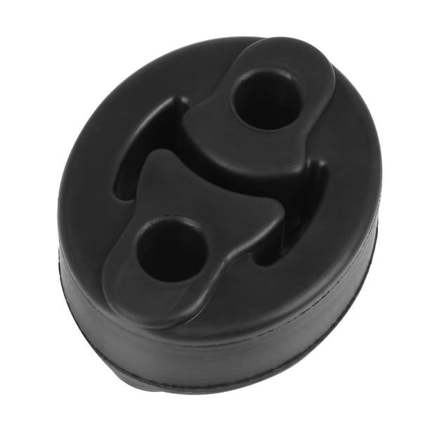 2pcs 2 Holes 12mm Dia Black Rubber Muffler Exhaust Hangers Bushing