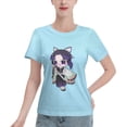 thumbnail image 1 of Women's Basic Short Sleeve T-Shirt Demon Slayer Butterfly Ninja, 1 of 6