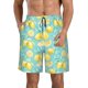 thumbnail image 1 of Fotbe Yellow Lemon Trajes de Baño Estampados para Hombre, Shorts de Verano de Secado Rápido, Ropa de Playa, Bañadores-X-Large, 1 of 6