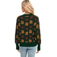 thumbnail image 2 of Halloween Sweaters for Women Maple Leaves Print Crewneck Fall Winter Knitted Pullover Sweater Warm Long Sleeve Casual Knit Sweaters Alsol Lamesa, 2 of 6