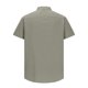 thumbnail image 4 of pstuiky camisetas de hombre, Camisa informal de lino y algodón de manga corta para hombre, color liso, con cuello plegable y manga corta, blusa con cuello vuelto camisas casuales para hombre xxl, 4 of 5