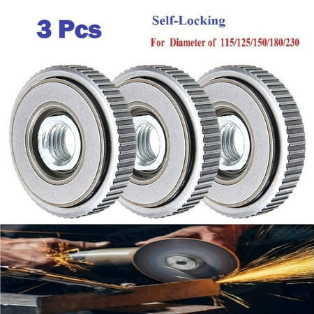

3 Pack M14 Angle Grinder M14 Thread Replacement Quick-release Nut Clamping