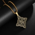 thumbnail image 4 of Witch Knot Stainless Steel Necklace Celtics Knot Wiccan Protective Amulet Supernatural Witchcraft Pendant Jewelry Gift, 4 of 9