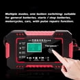 thumbnail image 2 of Tignapoo Smart Universal 12V Battery Charger with LCD Display, Intelligent Pulse Repair Mode, Auto Shut-Off, and Temperature Detection for Cars and Motorcycles - Wide Voltage Input 110V-220V, 2 of 6