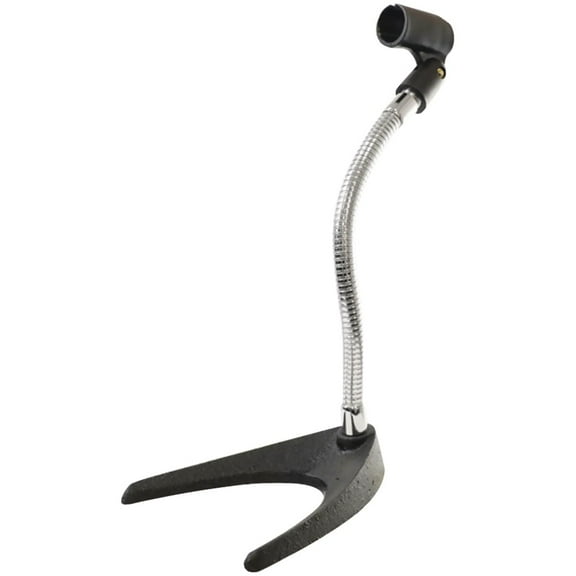 PYLE PMKS8 - Desktop Microphone Stand - Compact Table Mic Holder Mount with Flexible Gooseneck
