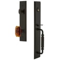 thumbnail image 4 of Grandeur Carfgrbca_Esetd_Na Carre Solid Brass Rose Dummy Full Plate "F" Grip Handleset -, 4 of 5