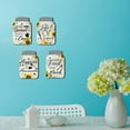 Adifare 4 Pcs Mason Jar Wall Decor Set Rustic Wooden Mason Jar Wall