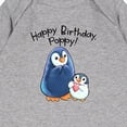 thumbnail image 3 of Inktastic Happy Birthday, Poppy Cute Penguins Baby Romper Coveralls, 3 of 4