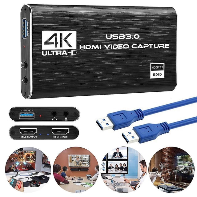 Tarjeta de captura de juegos USB 3.0, tarjeta de captura de video HDMI 1080p, grabación de video HD con transmisión en vivo, dispositivo de grabación, tarjeta de captura de transmisión