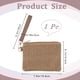 thumbnail image 2 of Bolsa de cosméticos tejida de paja marrón, bolsos de playa de paja, bolsos de mano portátiles para vacaciones y viajes., 2 of 9