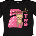 thumbnail image 4 of Inktastic Pink Sloth 2nd Birthday Girls Long Sleeve Baby Bodysuit, 4 of 5