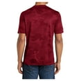 thumbnail image 2 of Mens Moisture Wicking CamoHex Polyester T-Shirt Deep Red XS, 2 of 8