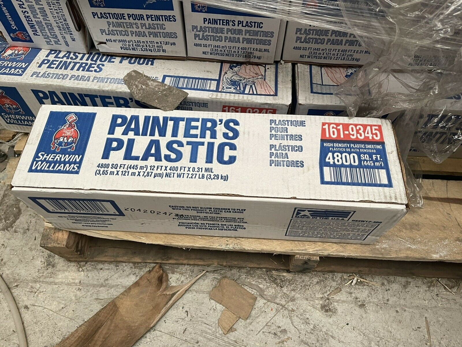 SherwinWilliams .31 Mil High Density Painter's Plastic 12ft x 400ft