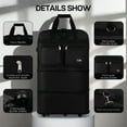 thumbnail image 4 of 36" Expandable Foldable Luggage Bag Suitcase with 5 Swivel Wheels Collapsible Rolling Travel Bag for Home Storage Moving,Black - EX, 4 of 6