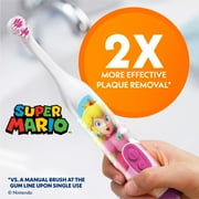 Princess Peach Kid’s Spinbrush Electric Toothbrush, Battery Powered, Soft Bristles, Ages 3+