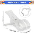 thumbnail image 2 of ABCISI 10 Pack Large Clips for Balloon Arch, Transparent Plastic 3.62 Inch Heavy Duty Balloon Arch Clips for Birthday Decoration Crafts Backdrop Beach, Clear Towel Spring Clamps, 2 of 8