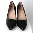 thumbnail image 7 of J. Adams Jolie Heels for Women - Closed Pointed Toe Mid Block Heel Classic Pumps, 7 of 7