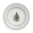 thumbnail image 4 of Spode Christmas Tree 6" Polka Dot Tidbit Plates (Set of 4) - Round Appetizer Plates with Festive Polka Dot Border - Dishwasher, Microwave, Freezer Safe Porcelain for Holiday Entertaining, 4 of 8