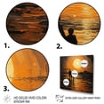 thumbnail image 3 of Designart "Beach horizon Sunset V" Beach Canvas Wall Art, 3 of 5