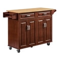 thumbnail image 5 of Yesurprise Mobile Kitchen Cart, Rolling Cart with 2 Drawers, 4 Door Storage Cabinets, Kitchen Storage Cart, Island Utility Cart for Kitchen, Dinning Room, 5 of 6