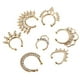 thumbnail image 5 of Piercing de nariz Sunnimix Acero Inoxidable 21 piezas oro 19x17 mm, 5 of 8