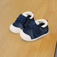 thumbnail image 4 of Ramiter Kids' Sneakers Toddler Baby Girl Boy Shoes Sneakers Mesh Breathable Shoes Soft Soled Sneakers Shoes for Unisex 0 To 3 Years Baby Shoes Girl,Navy, 4 of 5