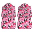 thumbnail image 4 of Haiem Panda Heart Valentine Printed Car Seat Covers Set of 2, Universal Fit Car Seat Covers,Protective Seat Covers,Comfortable Car Seat Covers, Easy Installation Seat Covers, Vehicle Seat Covers, 4 of 9