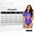 thumbnail image 5 of Uemuo Elephant in Tribal Style Pattern Women's One Piece Short Sleeve Swimsuit Rash Guard Surfing Modest Quick-drying Swimsuit Beach Essentials-X-Large, 5 of 9