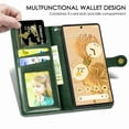 thumbnail image 4 of Dteck for Google Pixel 6 Case, Magnetic Premium PU Leather Flip Folio Wallet with Card Slot Stand Cover, green, 4 of 6