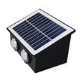 thumbnail image 3 of AuroraX Motion Sensor Solar Wall Light Outdoor Solar Lights for Yard Decorative Waterproof Security Wireless LED Patio Garage Porch Lamp Black, 3 of 6