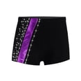thumbnail image 1 of Moggemol Kids Girls Dance Shorts Ballet Gymnastics Dance Bottom Shiny Rhinestone Shorts Purple 12, 1 of 5