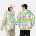 thumbnail image 4 of Lsque Rainbow Rabbit UPF 50+ Lightweight Sun Protection Men's Women's Long Sleeve Shirt, Hoodie Performance -X-Large, 4 of 9