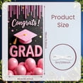 thumbnail image 2 of Pink Theme Graduation Banner Gold Decorative Grad Party Backdrop Pink Balloons Golden Stars Graduation Background for Graduation Party Graduation Ceremony Grad Photo Shoot, 2 of 9