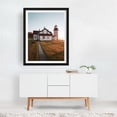 thumbnail image 3 of West Quoddy Head Light - Lubec Maine Photography Black Framed Wall Art Print 16 x 20 inches, 3 of 4