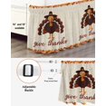 thumbnail image 3 of Give Thanks Bed Skirt King Size 18 Inch Drop, Thanksgiving Turkey Autumn Maple Leaf Linen Wrap Around Dust Ruffle Bedskirts, Wrinkle & Fade Resistant Easy Fit Bedskirt with Adjustable Elastic, 3 of 8