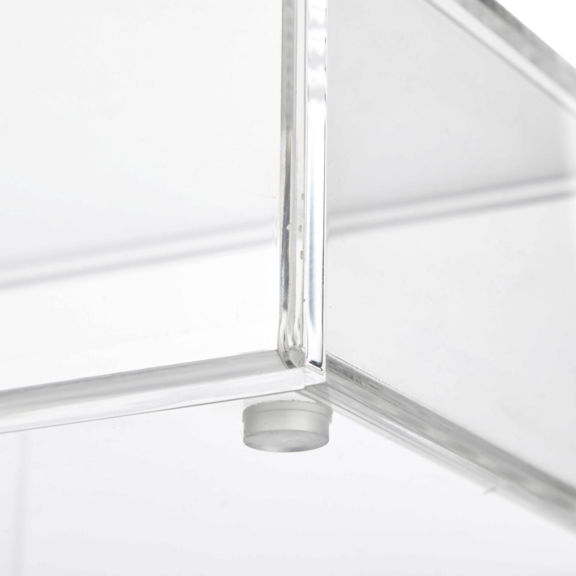 CQ Acrylic Tissue Box – Klarer Spender Für Papiertücher, 14x14x14 Cm, Mit Deckel