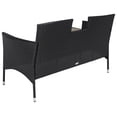 thumbnail image 6 of SAFAVIEH Viora Outdoor Patio Loveseat, Black/White, 6 of 14