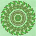 thumbnail image 1 of Ahgly Company Machine Washable Indoor Square Transitional Green Onion Green Area Rugs, 7' Square, 1 of 7