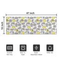 thumbnail image 5 of Yellow Lemon Fruit Slices White Pattern Door Rugs,Washable Non Slip Door Mats Indoor,Decorative Door Mats,Entry Mat Indoor for Entrance,Bedroom,Kitchen,Bathroom,16"x47", 5 of 6