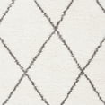 thumbnail image 3 of SAFAVIEH Moroccan Fringe Alastar Geometric Shag Area Rug, Ivory/Grey, 5'3" x 7'6", 3 of 3