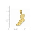 thumbnail image 2 of Gem & Harmony Running Shoe Pendant Necklace in 14K Yellow Gold for Women, 2 of 5