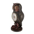 thumbnail image 2 of Bronze / Copper Finish Steampunk Owl Mantel Clock, 2 of 4