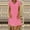 Pink1, variant on Summer Dresses for Women Cotton Linen Dress Loose V Neck Solid Short Sleeve Casual Beach Party A Line Sundress