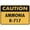 Warning Sign 4, variant on Caution Ammonia R-717 Safe Sign 12 x 8 Inches - Outdoor Use, Practical Sign for Home, Business, Driveway Alert, Refrigeration, Lab, Chemical Storage Area
