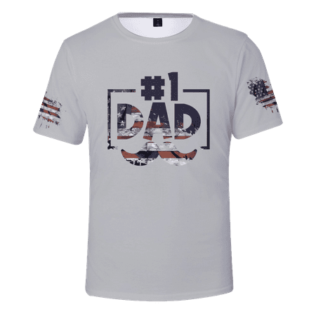 

MLFU Boys Casual Graphic Tee Fashion Tops Shirt Sizes Kids-Adult Dad Gifts For Birthday