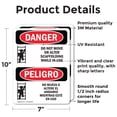 thumbnail image 2 of (2 Pack) Do Not Move Or Alter Scaffolding Bilingual OSHA Danger Sign, 2 of 7