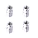 thumbnail image 5 of Speravity 4 piezas de tapas de neumáticos decorativas conveniente aleación de aluminio exquisito accesorio de modificación Simple para modificación de Plata 10piezas, 5 of 6