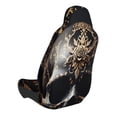 thumbnail image 4 of Lsque Gold Pattern Black Skull Pattern Car Seat Covers for Front Seats , Waterproof Seat Covers for Cars, Sporty Front Seat Covers,Car Seat Cover Protector Front Seats, 4 of 5