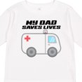 thumbnail image 4 of Inktastic My Dad Saves Lives- Ambulance Boys or Girls Long Sleeve Toddler T-Shirt, 4 of 5