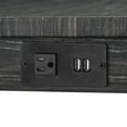 thumbnail image 5 of MIKIBAMA Black Wood Bar Table Set with Power Outlet, 4 piece Dining Table Set with Stools for Small Kitchen Pub, 5 of 8